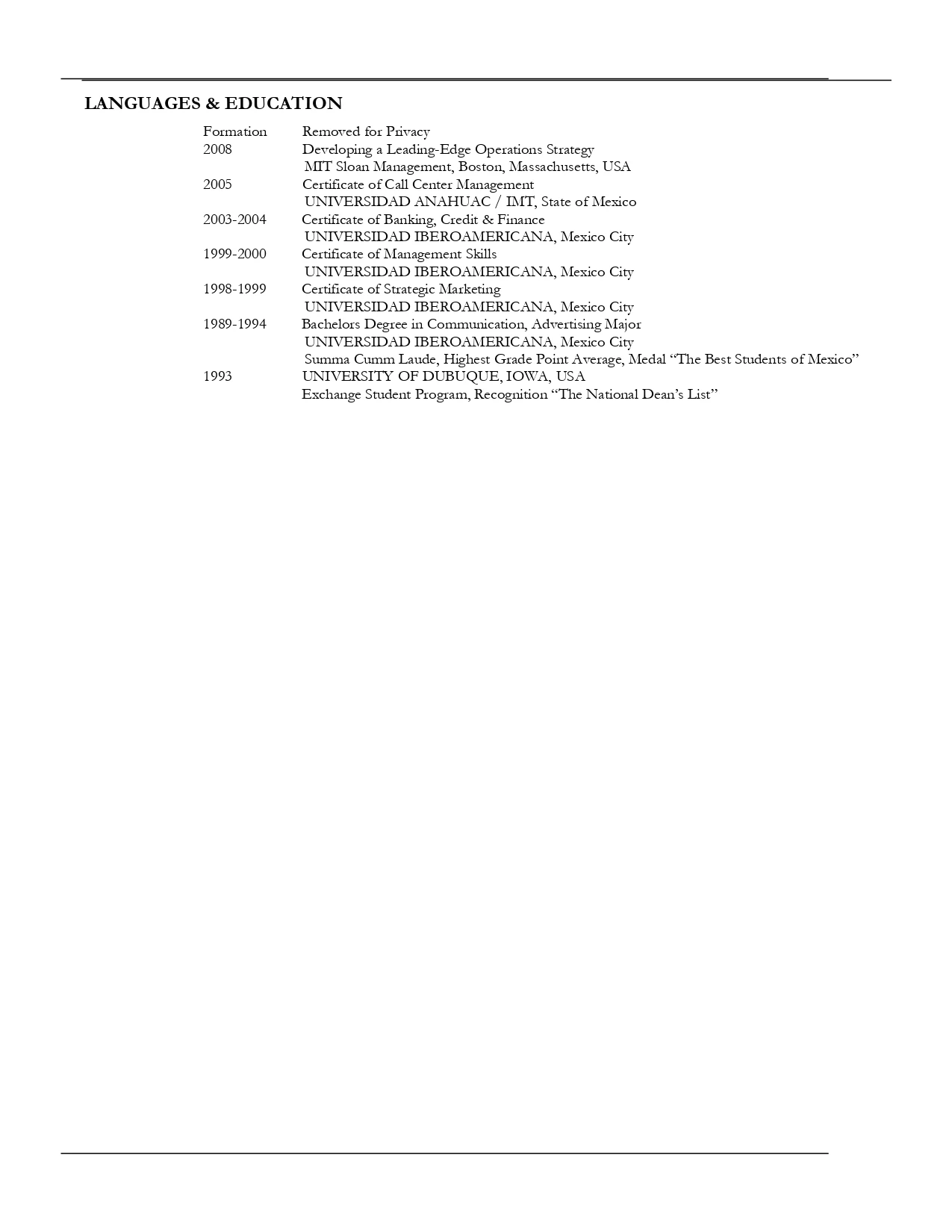 Senior Operations Executive — Before (Page 6)